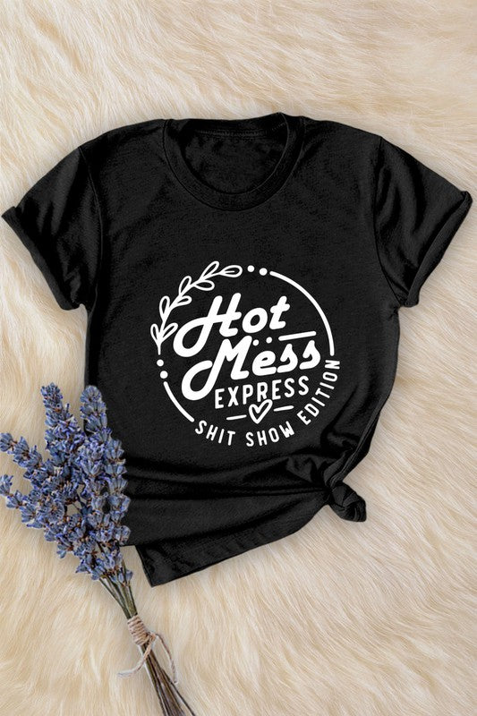 2024 Hickabilly Homecoming - Hot Mess Express Shit Show Edition Graphic Tee PLUS SIZE