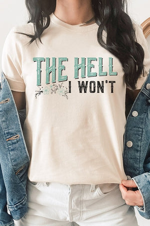 2024 Hickabilly Homecoming - The Hell I Wont Floral Distressed PLUS Graphic Tee