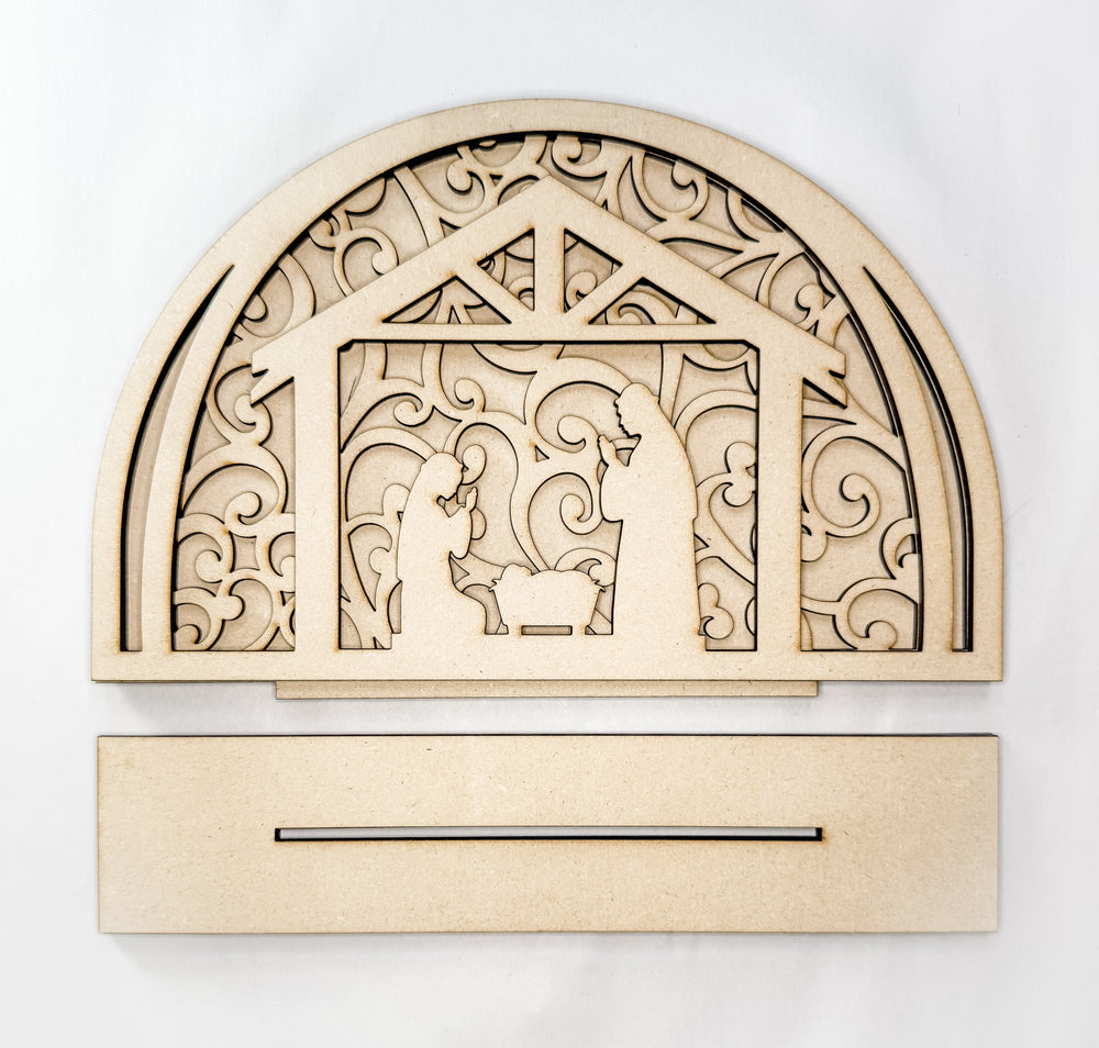 Woodshop - Simple Manger Shelf Sitter