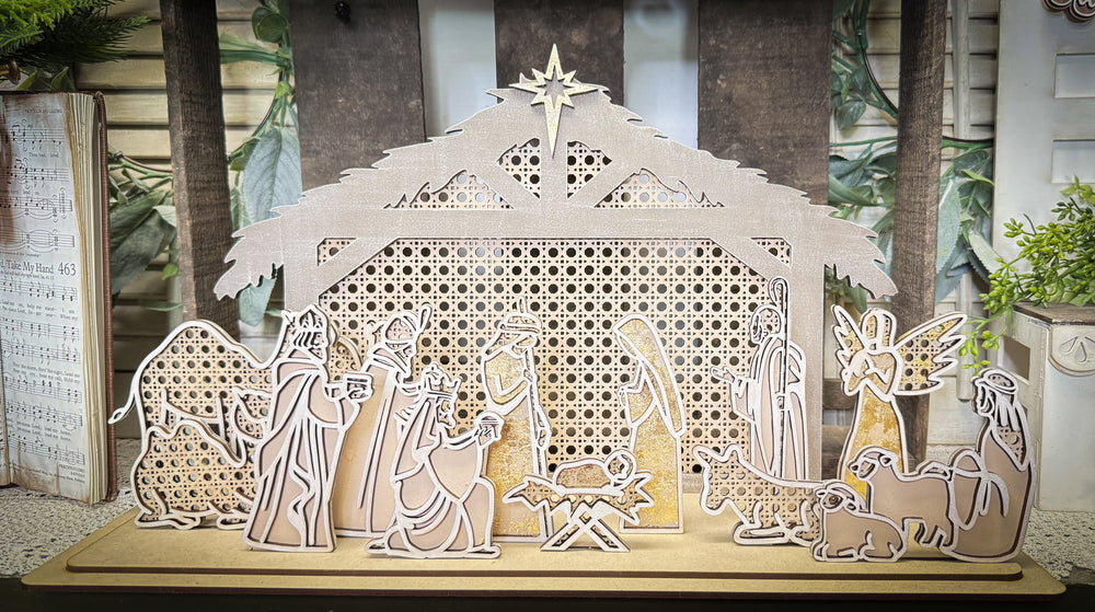 Woodshop - Large Nativity Scene