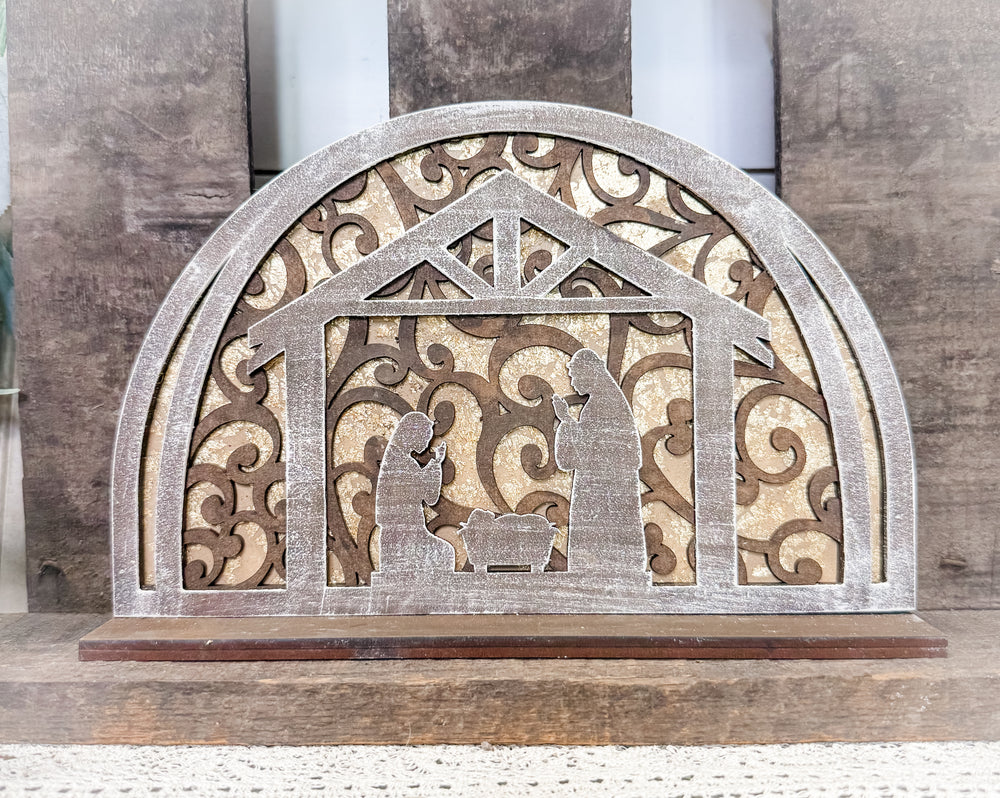 Woodshop - Simple Manger Shelf Sitter