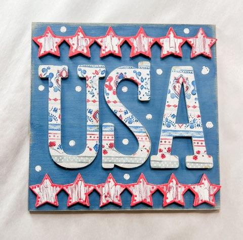 Woodshop - USA Sign