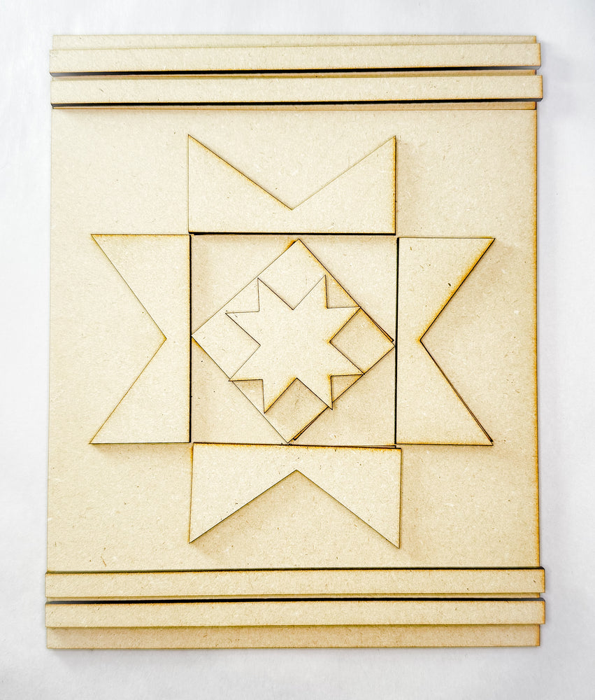 Woodshop - Barn Quilt Rustic Frame Insert