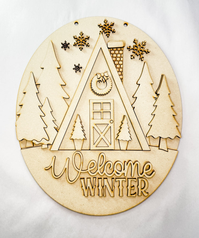 Woodshop - Welcome Winter Sign