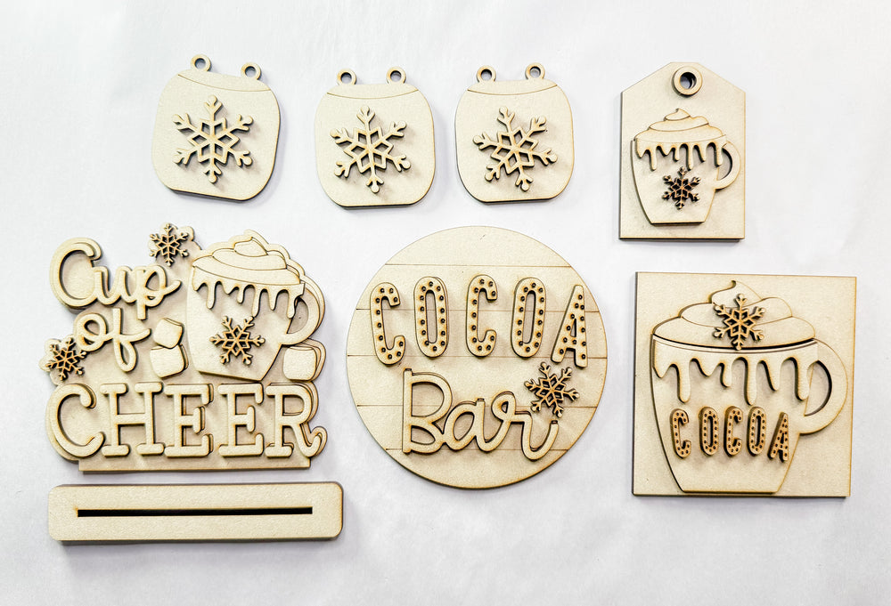 Woodshop - Cocoa Bar Bench Set