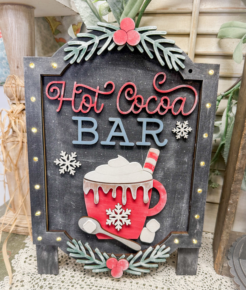 Woodshop - Light-Up Cocoa Bar Easel