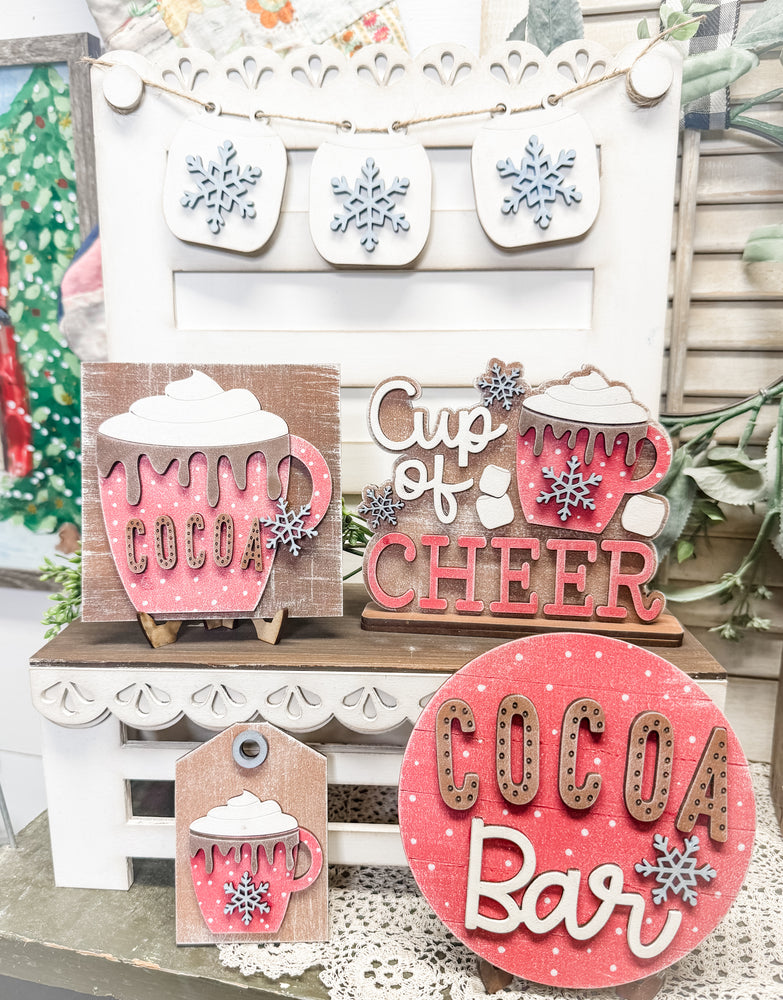 Woodshop - Cocoa Bar Bench Set