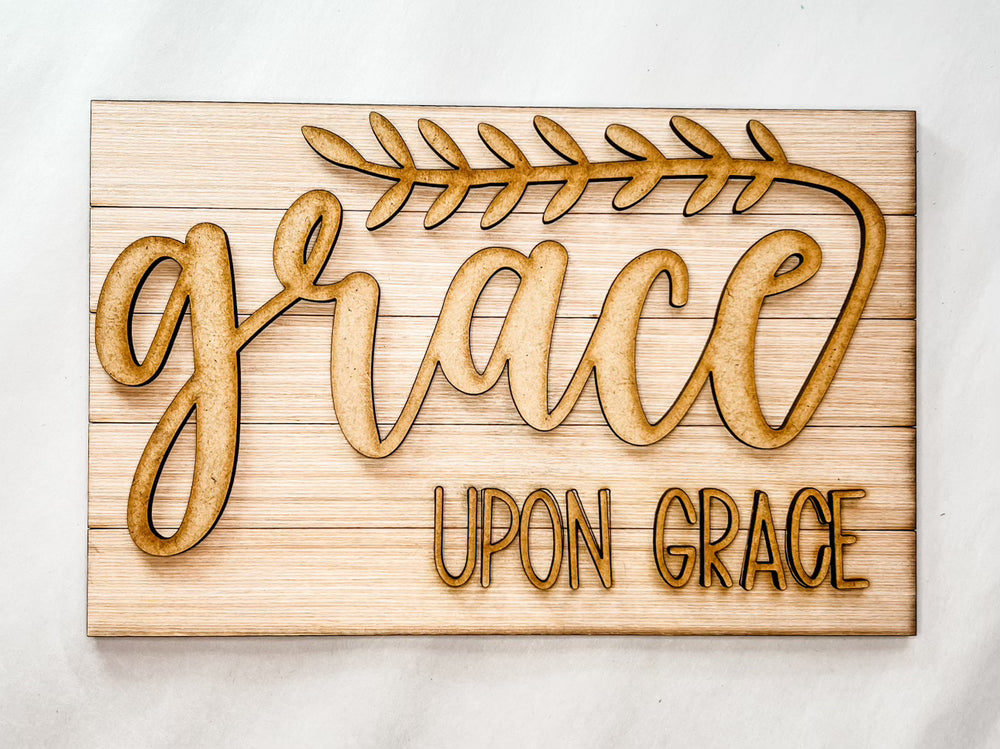 Woodshop - "Grace upon Grace" Insert