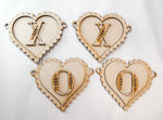 Woodshop - Scalloped-Edged Hearts – 4-Pack Banner Garland