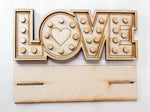 Woodshop - Marquee-inspired "LOVE" sign