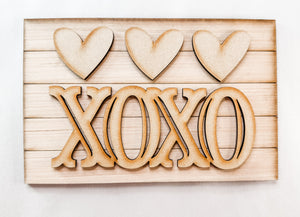 Woodshop - "XOXO" insert