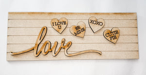 Woodshop - Valentines Toolbox insert