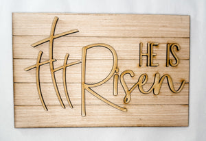 Woodshop - "He Is Risen" insert