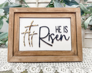 Woodshop - "He Is Risen" insert