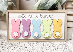 Woodshop - "Cute as a Bunny" Sign