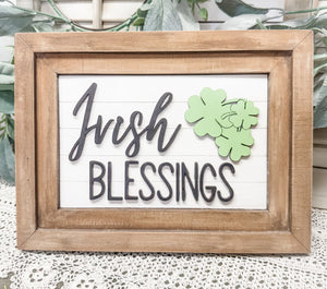 Woodshop - "Irish Blessings" insert