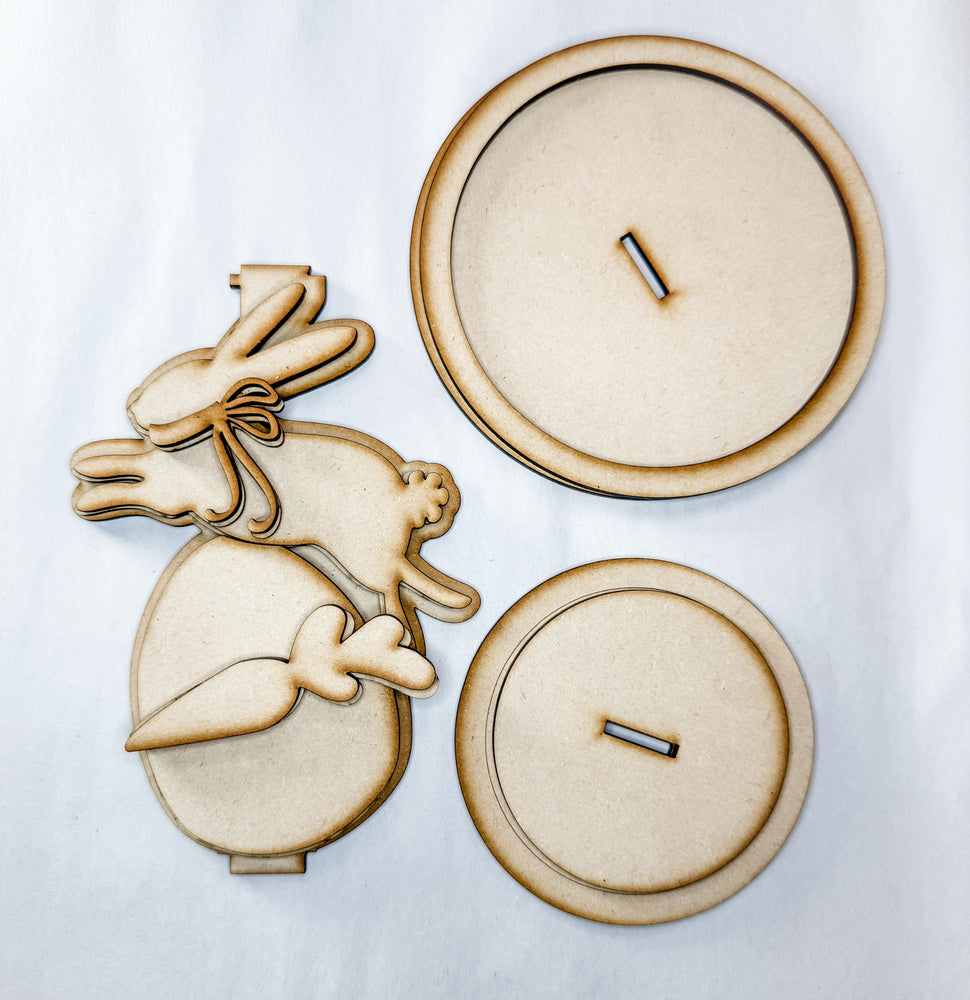 Woodshop - Bunny Candle Holder