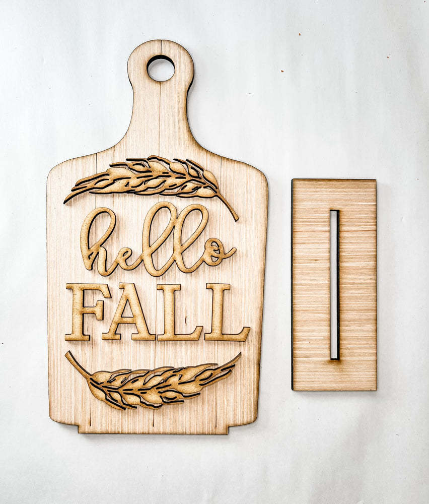 Woodshop - Hello Fall Cutting Board