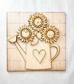 Woodshop - Watering Can Sunflowers!