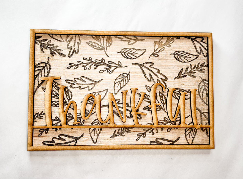 Woodshop - "Thankful" Insert