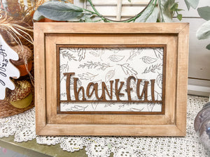 Woodshop - "Thankful" Insert