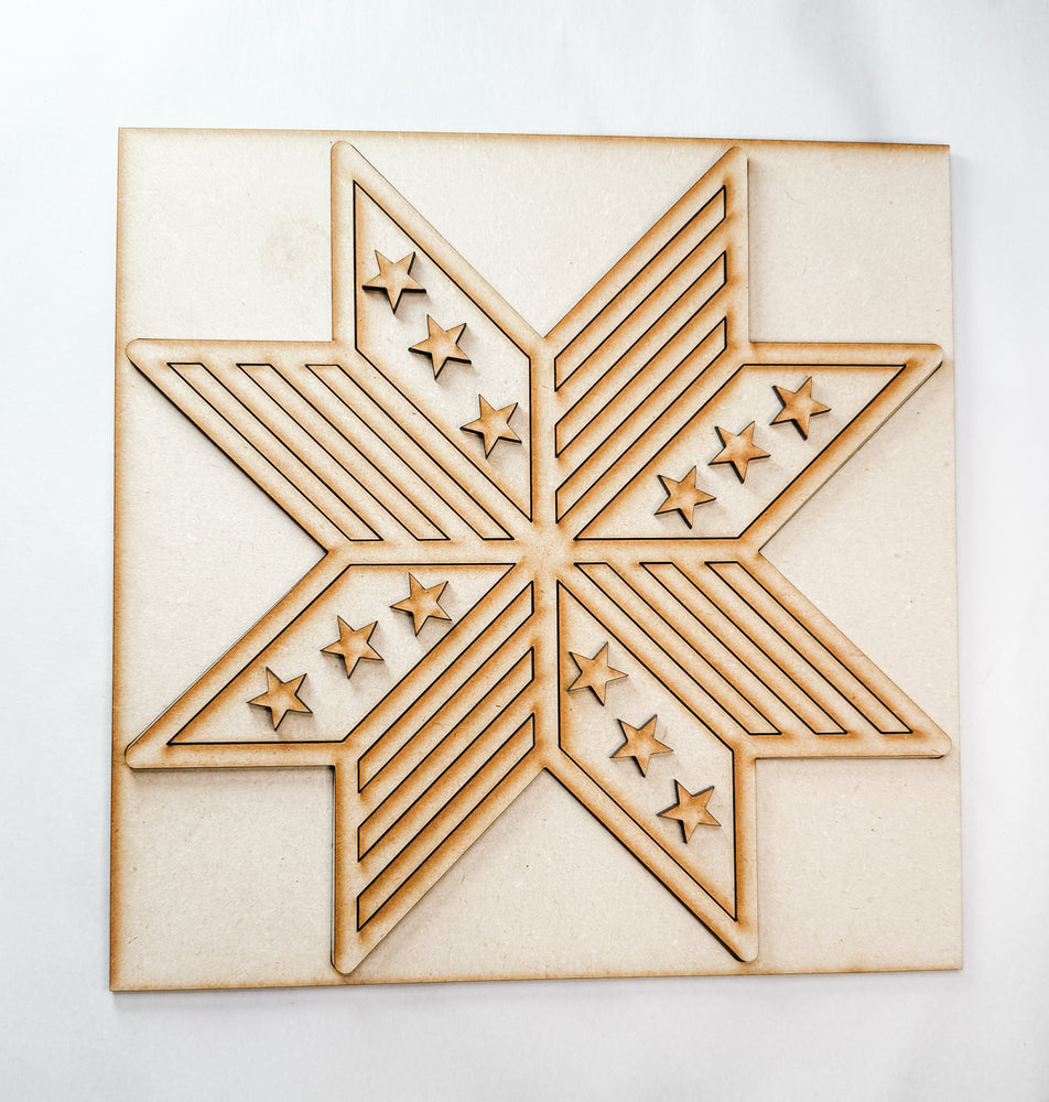 Woodshop -Patriotic Barn Quilt