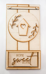 Woodshop - Interchangeable Leaner Board Kit – "Home Sweet Home" Starter Set
