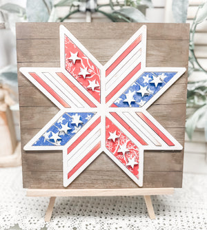 Woodshop -Patriotic Barn Quilt