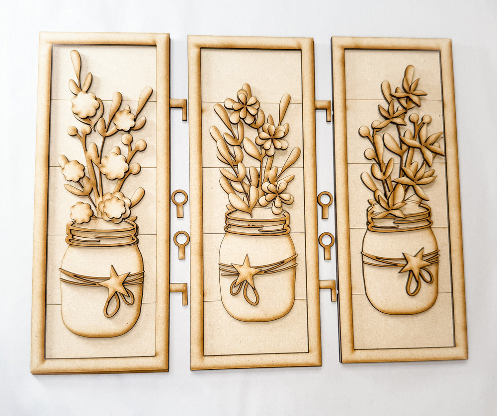 Woodshop -Flower Jars Tri-Fold