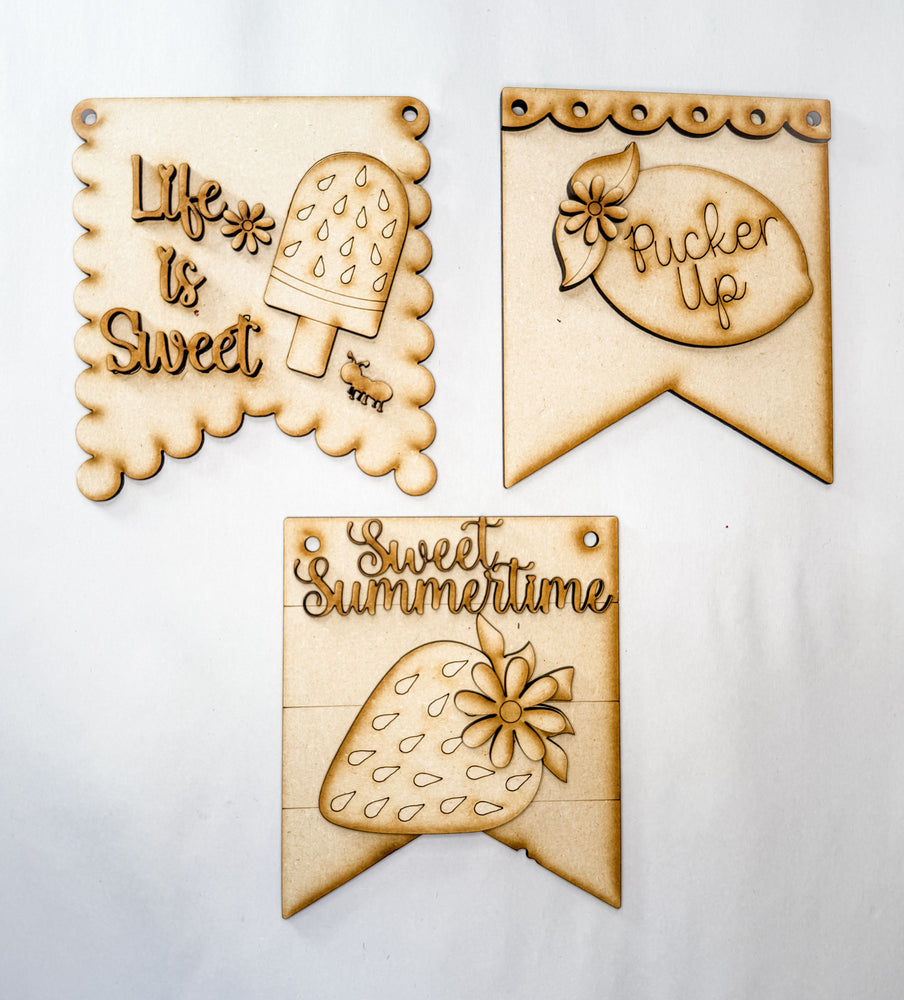 Woodshop -3pk Summer Pennets