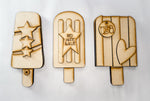 Woodshop -Patriotic Popsicle Shelf Sitters
