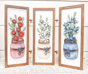 Woodshop -Flower Jars Tri-Fold