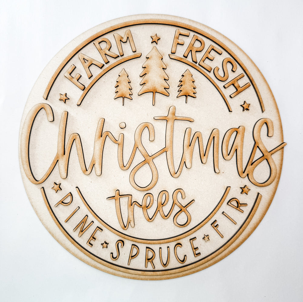Woodshop - Farm Fresh Trees Door Hanger