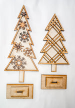 Woodshop - Decorative Tree Shelf Sitter Pair