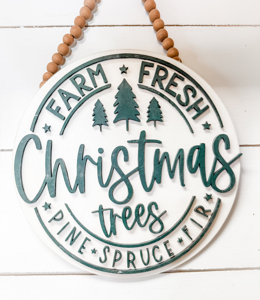 Woodshop - Farm Fresh Trees Door Hanger