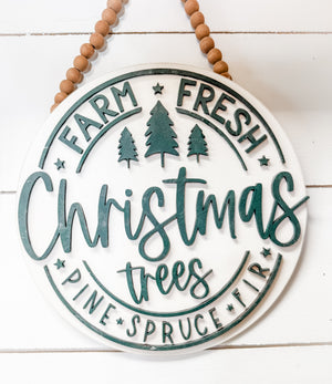 Woodshop - Farm Fresh Trees Door Hanger