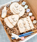 Woodshop - Kids Halloween 3pk Characters Craft Kit