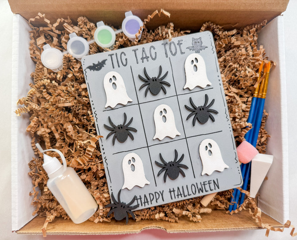 Woodshop - Kids Halloween Tic-Tac-Toe Craft Kit
