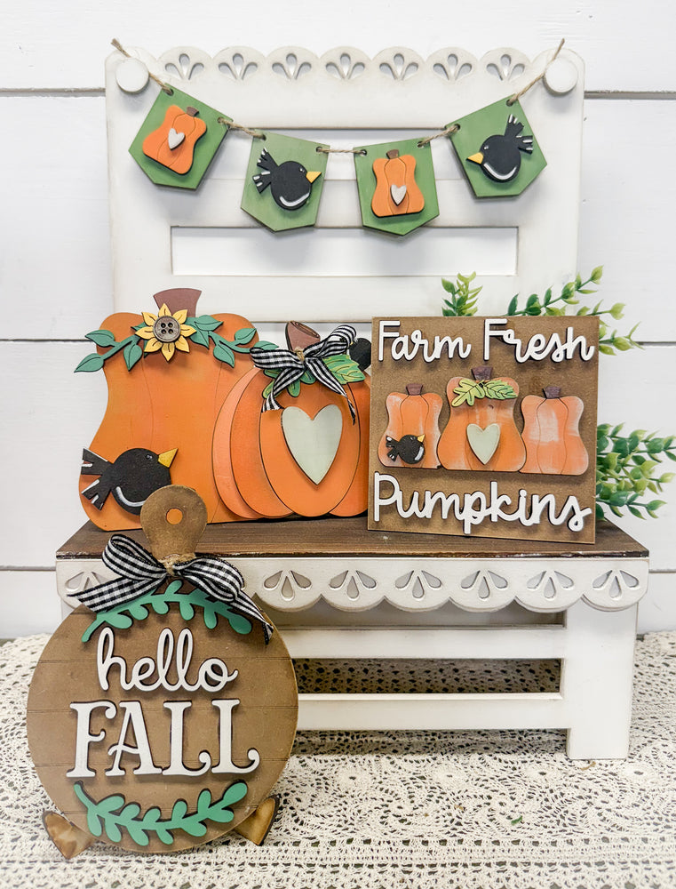Woodshop - Pumpkin Bench Set