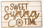 Woodshop - "Sweet Summer Time" insert