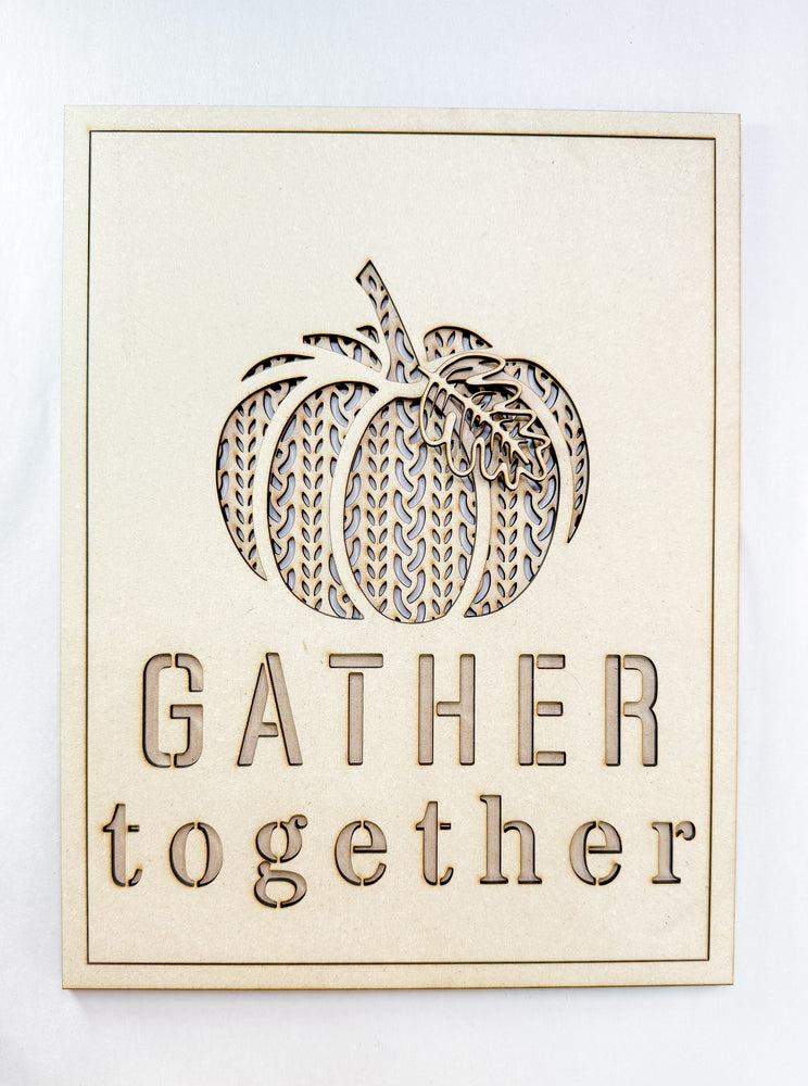 Woodshop - "Gather Together" Silhouette Wall Art