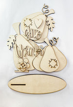 Woodshop - "Give Thanks" Pumpkin Shelf Sitter