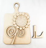Woodshop - Decorative Sunflower Cutting Board