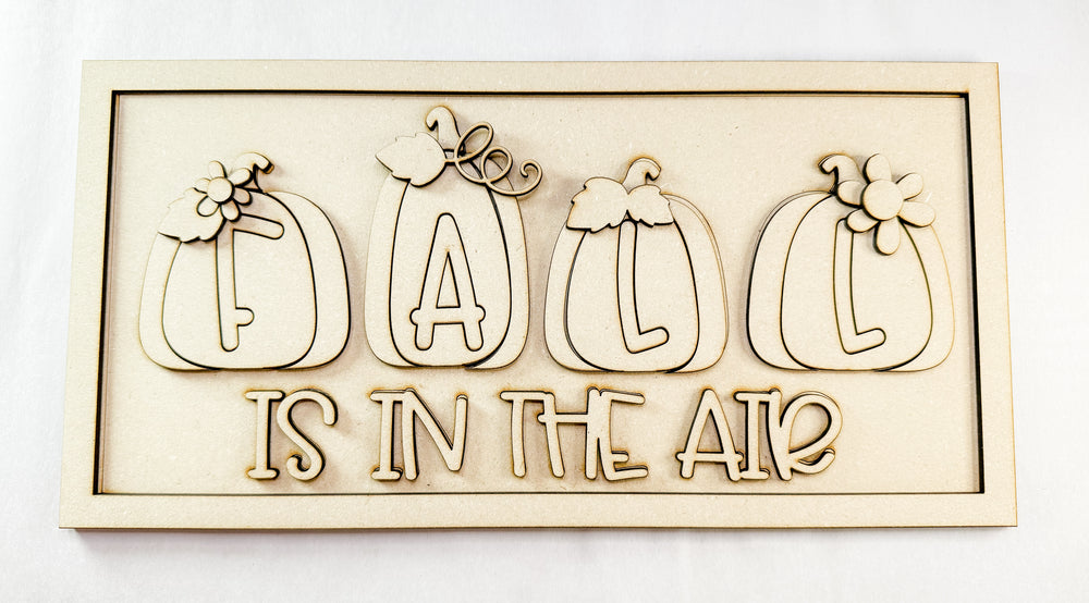 Woodshop - "Fall In The Air" Sign