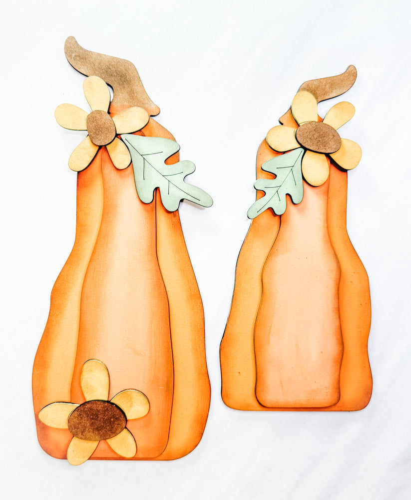 Woodshop - Rustic Style Pumpkin Pair