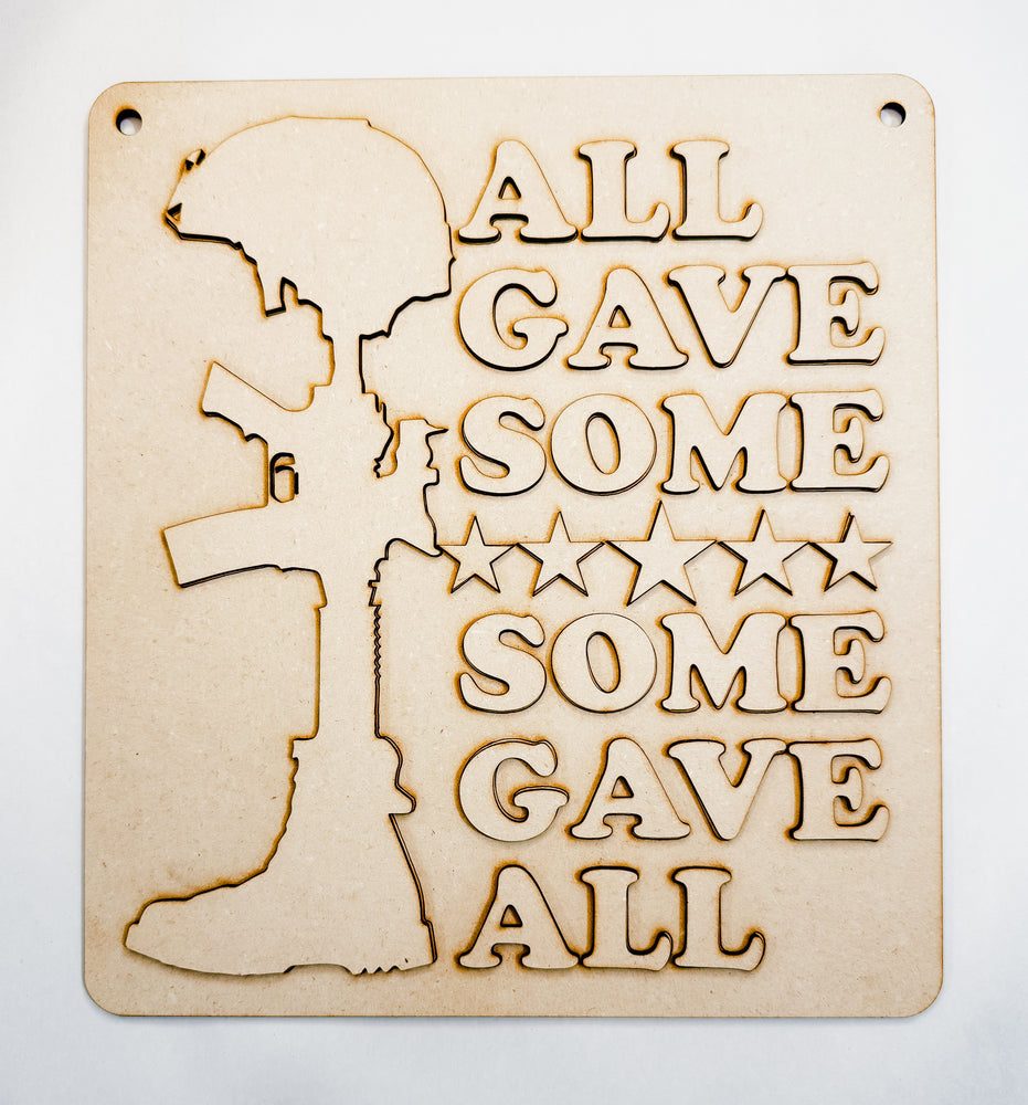 Woodshop - "All Gave Some" Wall Decor