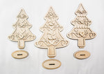 Woodshop - Gingerbread Trees Shelf Sitter