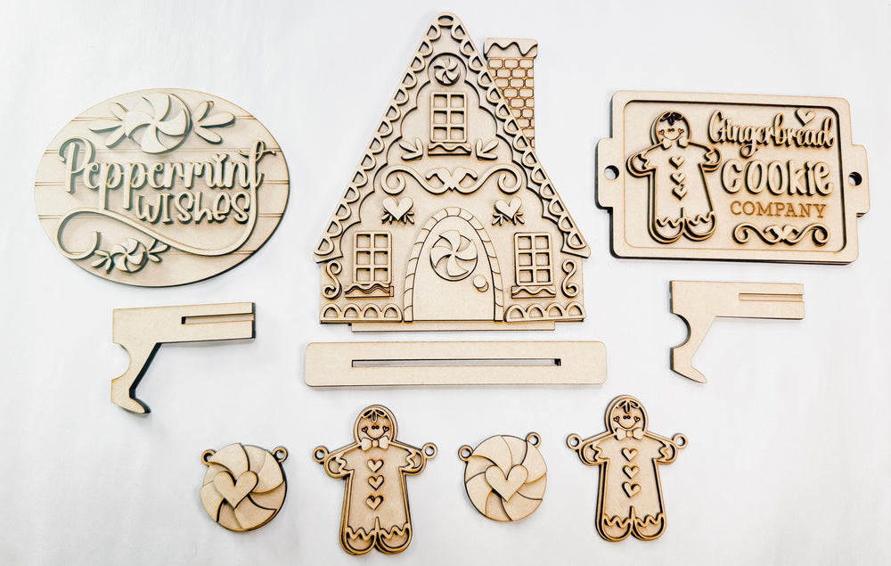 Woodshop - Gingerbread Bench Set