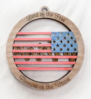 Woodshop - Veteran 2 Sided Ornament