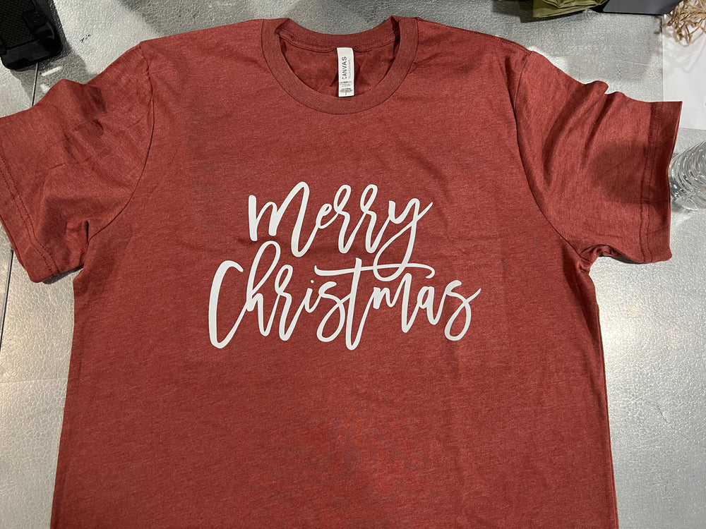 Rust "Merry Christmas" Shirt